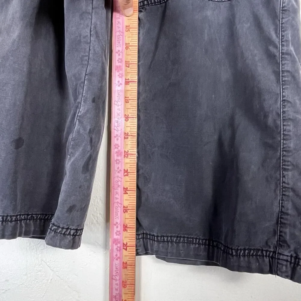 American Eagle Women’s 4 Short Cargo Pants Gray Stretch Utility Y2K